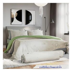 ชุดผ้าปูที่นอน 6 ฟุต 6 ชิ้น SATIN PLUS PRINT LK035