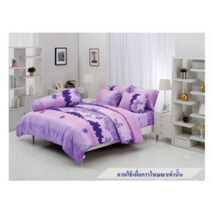 ชุดผ้าปูที่นอน 5 ฟุต 6 ชิ้น TULIP DELIGHT 60205-DL106