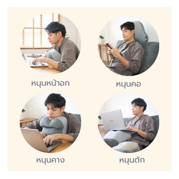 หมอนหนุน HANKY HOUSE สีเทา - Image 7