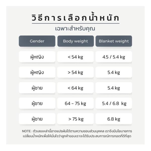 ผ้าห่มถ่วงน้ำหนัก HUGGIN รุ่น 6.8 KG 60X80-INCH สีเทาอ่อน - Image 5