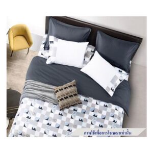 ชุดผ้าปูที่นอน 5 ฟุต 7 ชิ้น SANTAS COTTON USE REVEL