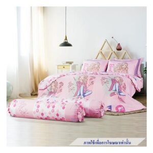 ชุดผ้าปูที่นอน 3.5 ฟุต 4 ชิ้น PREMIER SATIN BARBIE PM002