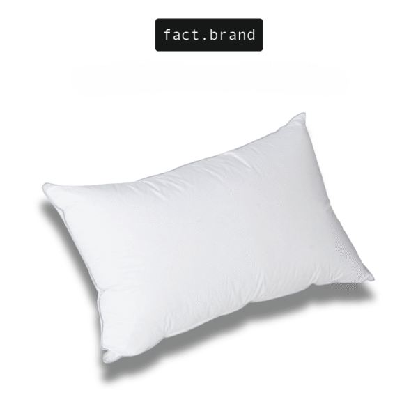หมอนหนุน Fact.Brand เส้นใยฮอลโลคอนจูเกด รุ่น เเน่น สีขาว