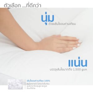 แผ่นรองนอน 6 ฟุต ibed รุ่นเอ็กซ์ตร้า (ลายตาราง) หนา 5 นิ้ว Milky Blue
