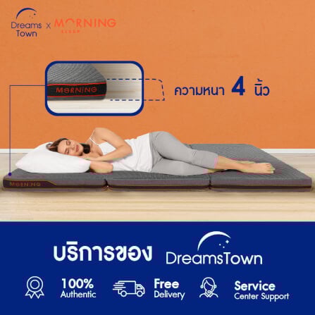 ที่นอนปิกนิก ท็อปเปอร์เมมโมรี่โฟม ผสมคูลลิ่งเจล MORNING TRI-FOLD RESTMAX COOLING TOPPER - Image 9